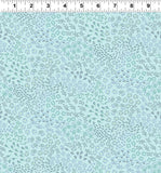 Little Boy Blue, Mini Floral, Light Teal