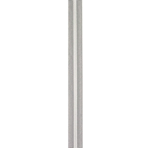 Sallie Tomato #5 Zippers by The Yard, Black & White Stripe/Nickel