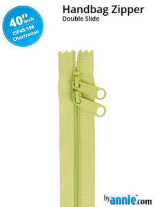 ByAnnie 40" Handbag Zipper, Double Slide, Chartreuse