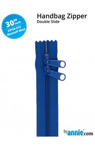 ByAnnie 30" Handbag Zipper, Double Slide, Blast Off Blue