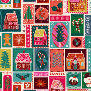 Candy Cane Christmas, Patchwork Candy Houses