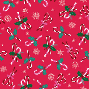 Candy Cane Christmas, Candy Cane and Snowflakes