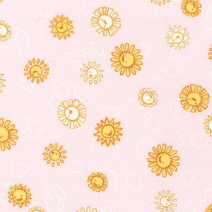 Over the Moon Flannel, Morning Sun, Pearl Pink