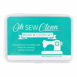 Oh Sew Clean Brush and Cloth, Teal