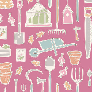 Tiny Farm, Farm Tools, Pink