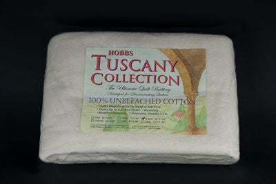 Hobbs, Tuscany Unbleached Cotton Batting, Queen