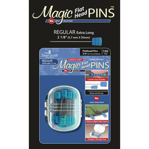 Magic Pins, Flat Head Reg, 100ct
