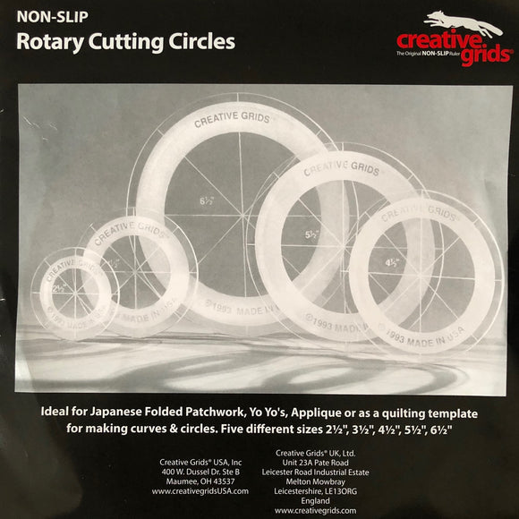 Creative Grids, Rotary Cutting Circles Set
