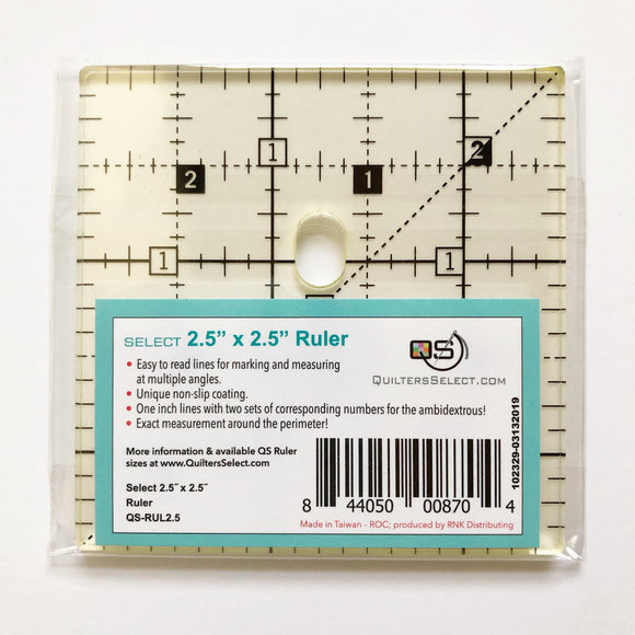 Quilter's Select 2.5 X 2.5 Inch Ruler