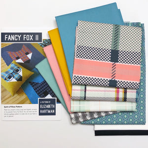 Fancy Fox II Quilt Kit, Pastel