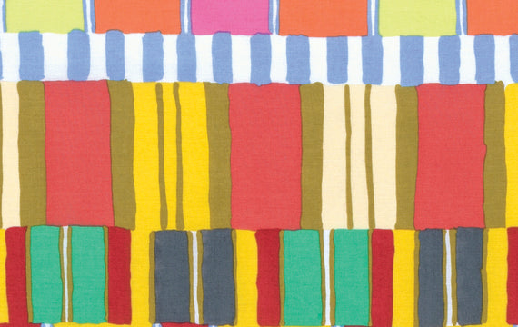 Kaffe Fassett Artisan Cottons, Layered Stripe, Yellow