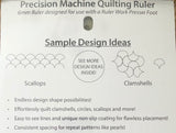 Precision Machine Quilting Ruler 5" & 2.5" Arcs