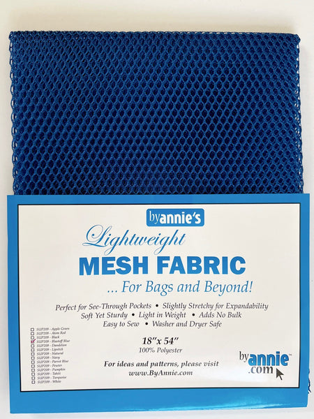 by Annie Lightweight Blastoff Blue Mesh Fabric 18x 54