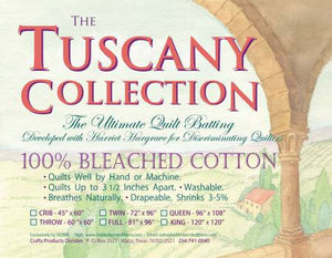 Hobbs, Tuscany Bleach Cotton Batting, Crib