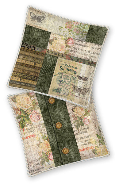 SIY Patchwork Pillow Featuring Tim Holtz Fabric – Coneflower Quilt Co