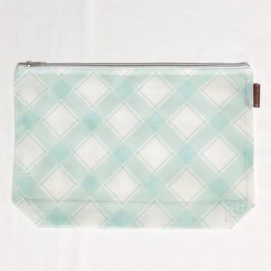 Mad For Plaid Mesh Project Bag, Misty