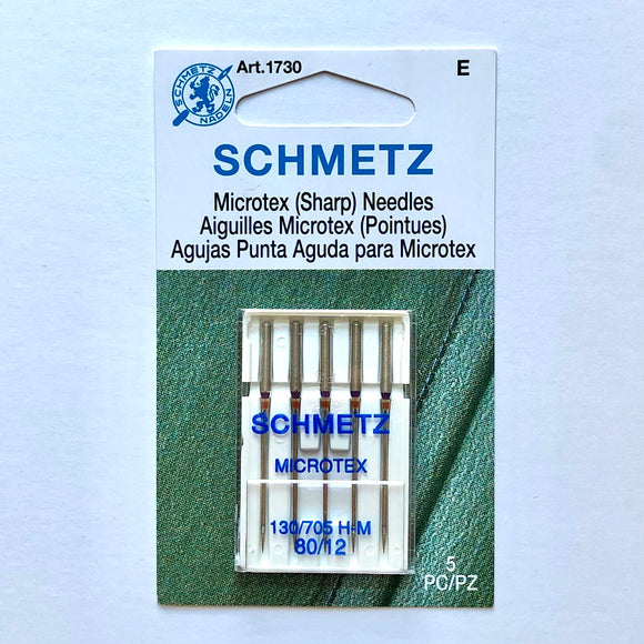 Schmetz Microtex Machine Needle, 12/80